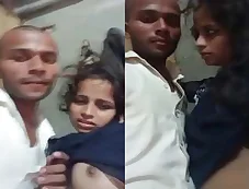 Desi Lover Boobs Sucking and Fucked